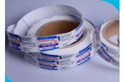 China Glossy Roll vial Vial Labels Strong Adhesive Square Shape For Injection Vial supplier
