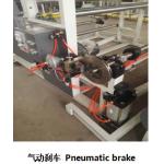 High Speed Jumbo Roll Slitter Rewinder  / 5.5kw Kraft Paper Roll Cutter