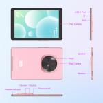 C idea Android Tablet 800x1280 IPS Screen SIM Support 9 Inch Tablet PC With Case CM935 pink for sale
