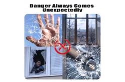 China 4Mil Clear Safety Bulletproof Safety & Security Film Tint for Building Window supplier