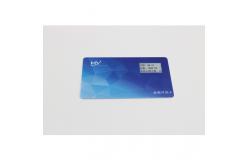 China 0.84mm Thickness E Ink Smart Card OTP Bank Card M7816 Interface supplier