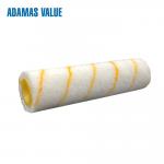 European paint roller brush,smart paint roller,roller cover of acrylic white with yellow stripe for sale