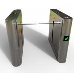 SS304 Drop Arm Turnstile Infrared Sensor Public Door Access Control System