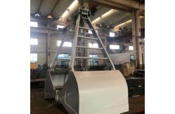 China 3m³ Steel Clamshell Mechanical Grab Bucket Q 345B Double Rope Connection supplier