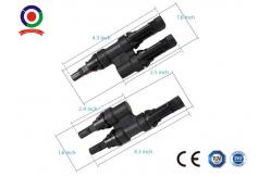 China CE Approved 1000V 2 In 1 Solar Panel IP67 T Branch Connector supplier