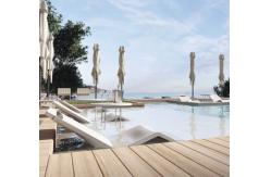 China Custom Rotational Mould Outdoor Swimming Pool Tables And Chairs Plastic Sunbed supplier