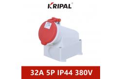 China IP44 Industrial Surface Mounting Socket Outlet 32A 5P 380V Durable supplier