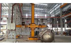 China Motorized Moving Rotation Column and Boom Welding Machine With Electric Cross Slides supplier