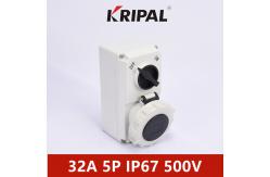 China Nylon Material IP67 3P 4P 5P 32A Interlocked Switch Socket IEC standard supplier