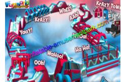 China Customised PVC Inflatable Sport Game Crazy Kids Inflatable Obstacle Course supplier