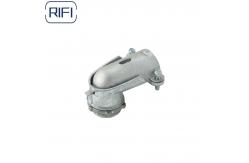 China Flexible 90 Degree Bx Connector Fmc Angle Squeeze Metal Hose Connector supplier