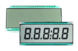 China Monochrome Lcd Segment Display HTN LCD Display Module With White LED Backlight supplier
