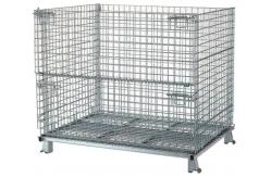 China Industrial Collapsible 500kg Metal Wire Mesh Basket supplier