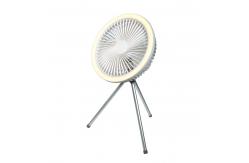 China Desktop / Portable Travel Mini Tripod Fan Solar Rechargeable USB Tent Camping Fan supplier