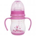 BPA FREE Wide Neck Double Handle PP 6oz Baby Feeding Bottle for sale
