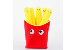 China Simulation French Fry Stuffed Animal Parent Children Interaction Baby Plush Toys supplier
