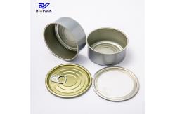 China D83x38mm Round Tins With Lids Empty Tinplate Beef Can Silver Or Customized supplier