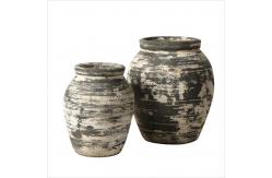 China Composite Stone Garden Planter Pots Hand Carved Frost Resistant supplier