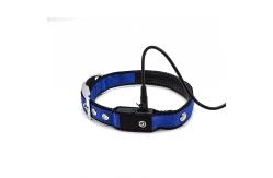 China USB Rechargeable Waterproof Lighted Dog Collars Super Bright For Night Visibility Safety supplier