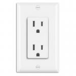 Residential And Commercial Wall Mounted Socket 15A 125V For Easy Secure Connection for sale