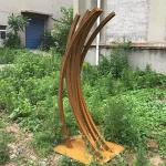 6.5ft Corten Steel Sculpture 2mm Outdoor Metal Sculpture For Yard for sale