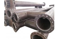 China 5M - 50M Galvanized Structure Pole Power Transmission Substation Steel Transmission Pole supplier