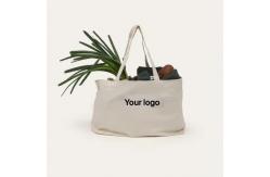 China Versatile Canvas Grocery Tote Bag with Pockets Organic Cotton Reusable Stylish supplier
