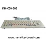 70 Keys Industrial Keyboard with Trackball , Rugged Panel Mount Keyboard for sale