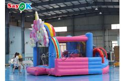China Sayok Flower Theme Inflatable Bouncing Trampoline With Slide Inflatable Bounce House Bouncing Jumpers supplier