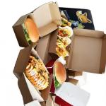 Wholesale Custom Food Packaging Paper Boxes for Hamburger Fried Chicken Takeaway for sale