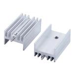 Triode Pcb Chip Board Electronic Heat Sink Aluminum Profiles For Mos Tubes for sale
