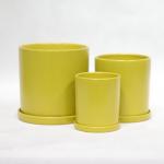 Glossy White Indoor Ceramic Plant Pot Easy To Clean And Maintain