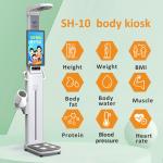 Bluetooth RS232 Height Weight Body Fat Scale 240V Measure Accurate Intelligent Control for sale