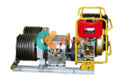 China 9KW 6 Gear Box Double Capstan Winch 5 Tons Tower Erection Tools supplier