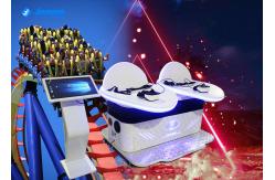 China 9D VR Slide Double Players Virtual Reality Roller Coaster Simulator supplier
