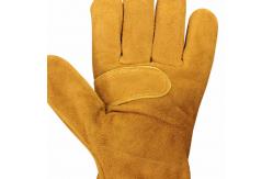 China NPFA1977 Dexterity  Gauntlet Firefighter Gloves , Leather Wildland Fire Gloves supplier