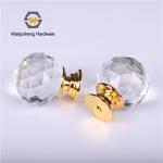 Hardware Accessories Zinc Alloy Wardrobe Knob Pull Kitchen Cabinet Drawer Sphere Ball 20mm Crystal Furniture Handle for sale
