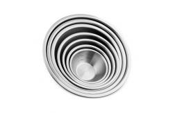 China 6pcs Stacking Nesting Stainless Steel Mixing Bowls For Space Saving Storage supplier