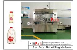 China Fresh Cream Piston Volumetric Bottle Liquid Filling Machine Automatic 8 Heads supplier