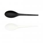 Bio Plastic Cpla Disposable Cutlery 6.5 Biodegradable Spoon For Salad for sale