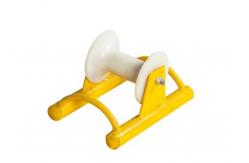 China Steel Frame Nylon Wheel Cable Pulley Roller Equipped With High Speed Bearings supplier