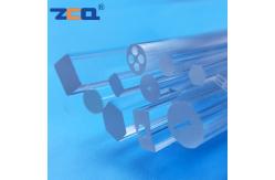 China All Shapes Fused Quartz Rod JGS3 260-3500nm Infrared Quartz Tube supplier