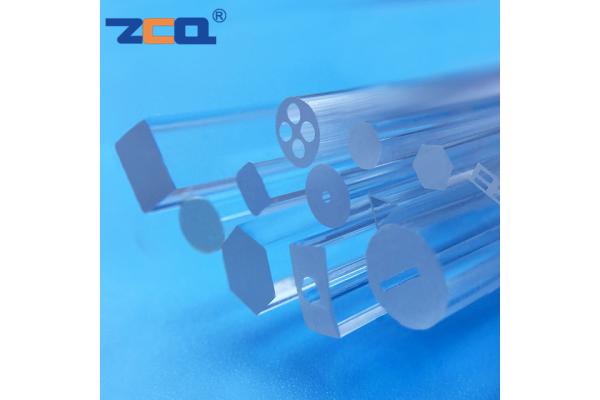 All Shapes Fused Quartz Rod JGS3 260-3500nm Infrared Quartz Tube