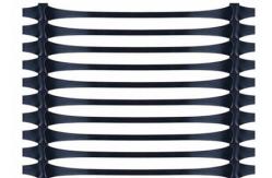 China Reinforced Walls Uniaxial Plastic Geogrid For Road And Retaining Wall Construction supplier