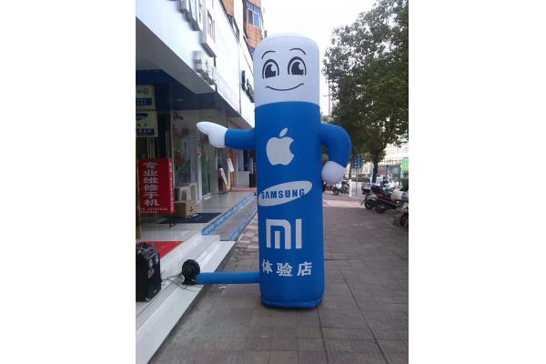 commerical inflatable promotion cylinder air dancer cartoon model for sale