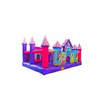 Pink Purple Snow Princess Jumping Children Playground for sale