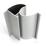 Silvery Anodized  6061 Aluminum Profile Aluminum Extrusion Profile With Drilling / Cutting