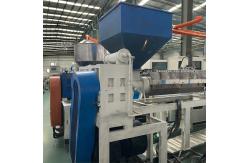 China Electric Heating System Plastic Single Screw Extruder with PLC and Customized Extrusion Head supplier