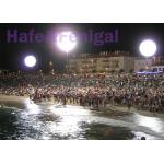 240VAC Helium Moon Balloon Lights With Metal Halide Customized Branding Logo for sale