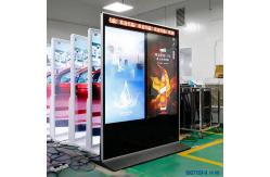 China Double Side Floor Standing Digital Signage LCD Advertising Display Screen supplier